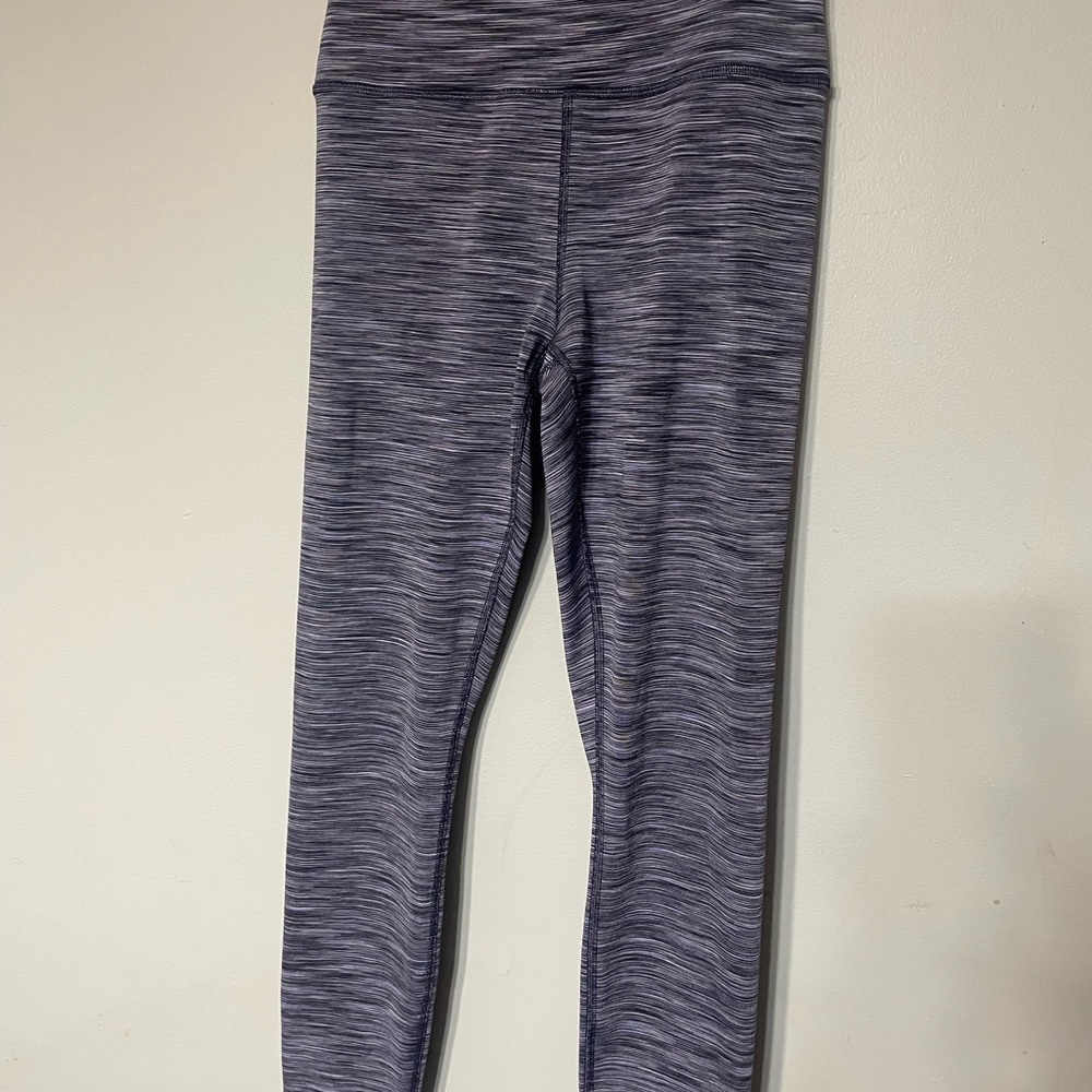 Women’s Athleta purple/grey Leggings transcend textured 7/8 tight size S